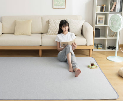 Softime カーペット 夏用ラグマットI007-185185YWGY 185×185cm (約2畳） グレー