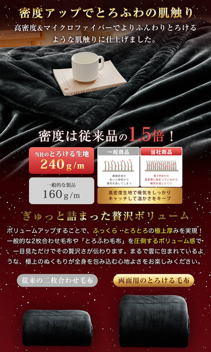 Softime 毛布 シングル 冬 厚手【接触温感 吸湿発熱 蓄熱保温】あったか毛布 冬用 ブランケット極上フランネル 暖かい 高密度マイクロファイバー ふわふわ 柔らかな肌触り 静電気防止 洗える 寒さ対策 抗菌防臭防ダニ加工 ボリューム感（140x190cm グレー）