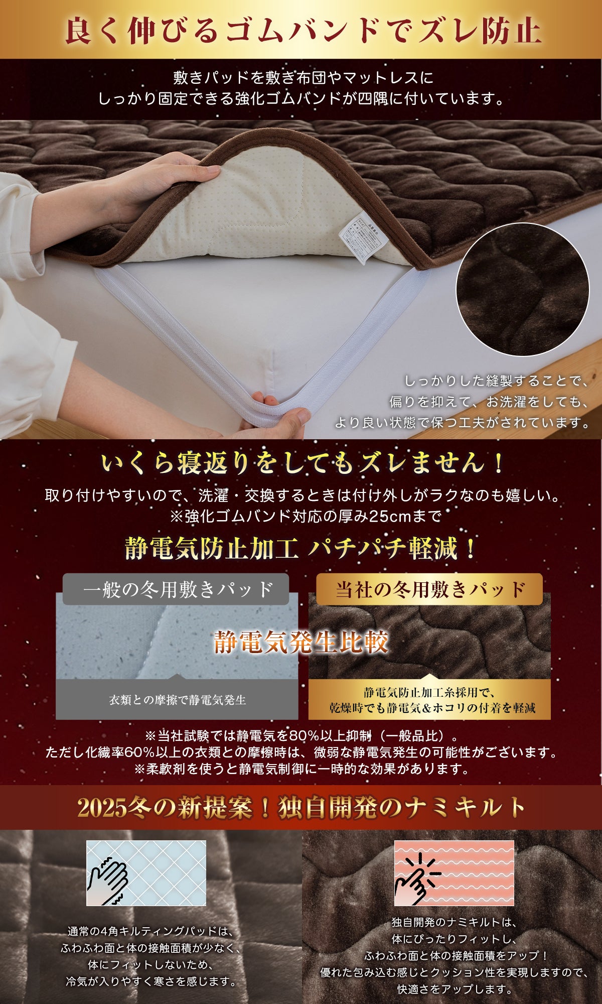 Softime 敷きパッド シングル 冬 あったか 厚手【接触温感 吸湿発熱 蓄熱保温】しきぱっと シーツ 冬用 高密度マイクロファイバー ふわふわ 極上フランネル 暖かい ベッドパッド 洗える 静電気防止 寒さ対策 抗菌防臭防ダニ加工 冬用敷パッド（100x200cm チャコールブラック）