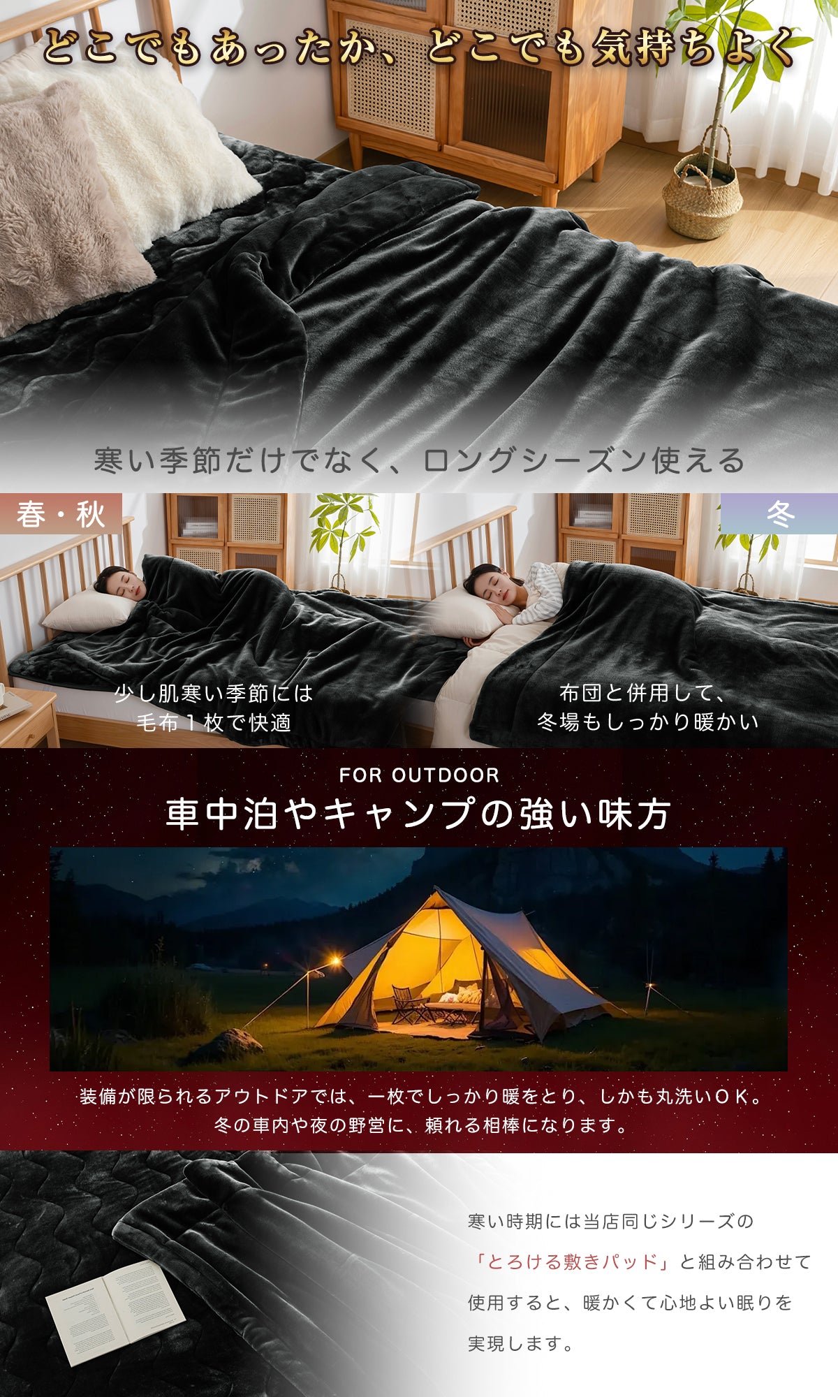Softime 毛布 シングル 冬 厚手【接触温感 吸湿発熱 蓄熱保温】あったか毛布 冬用 ブランケット極上フランネル 暖かい 高密度マイクロファイバー ふわふわ 柔らかな肌触り 静電気防止 洗える 寒さ対策 抗菌防臭防ダニ加工 ボリューム感（140x190cm グレー）