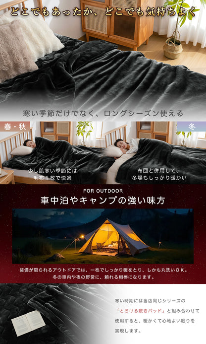 Softime 毛布 シングル 冬 厚手【接触温感 吸湿発熱 蓄熱保温】あったか毛布 冬用 ブランケット極上フランネル 暖かい 高密度マイクロファイバー ふわふわ 柔らかな肌触り 静電気防止 洗える 寒さ対策 抗菌防臭防ダニ加工 ボリューム感（140x190cm グレー）