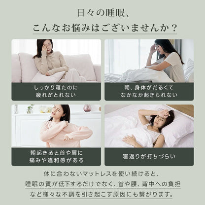 マットレス 高反発 シングル 2層構造 極厚10cm 高密度 190N 30D 硬め 折りたたみ 3つ折り 洗えるカバー 抗菌消臭 ニット メッシュ 寝返り 体圧分散 腰サポート 高反発マットレス 三つ折りマットレス 折り畳み コンパクト ギフト対応